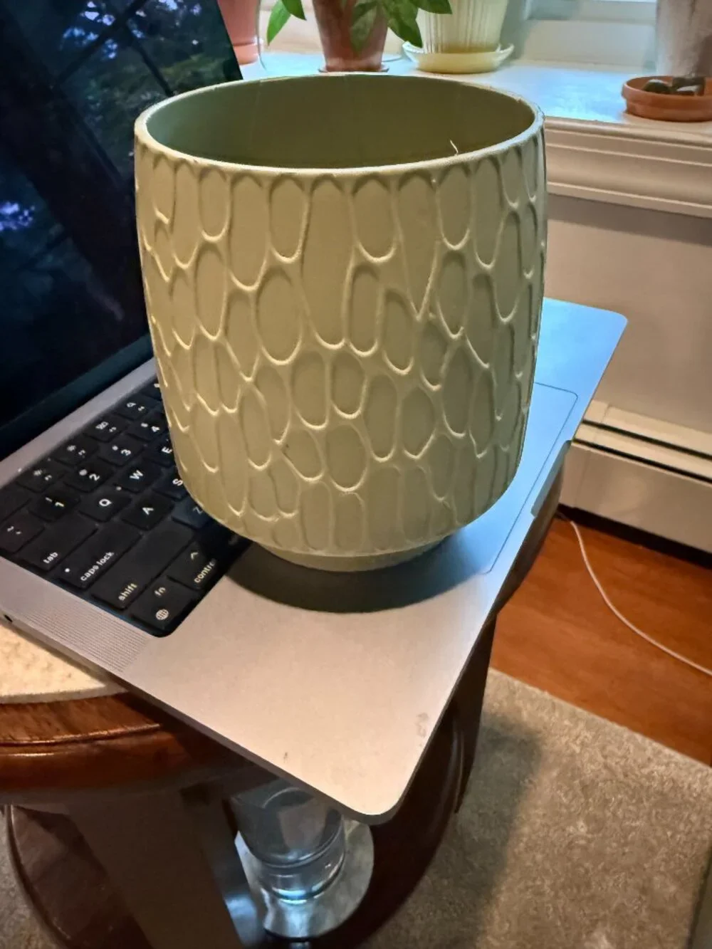 Sage Green Plant Pot Plastic Planter Flower Pot Storage Container Floral